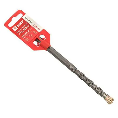 Бур по бетону SDS-plus 12х160мм 4 резца 4S спираль Expert EKF db-12-160-4x4 