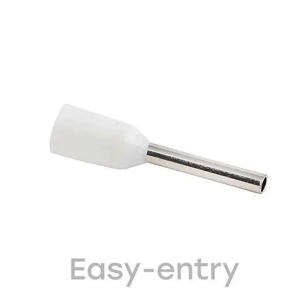 Наконечник штыревой втулочный изол. НШвИ 0.5-8 (уп.50шт) EKF nhvi-0.5-8 