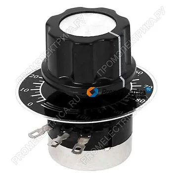 Потенциометр 0-10 кОм с ручкой и шкалой