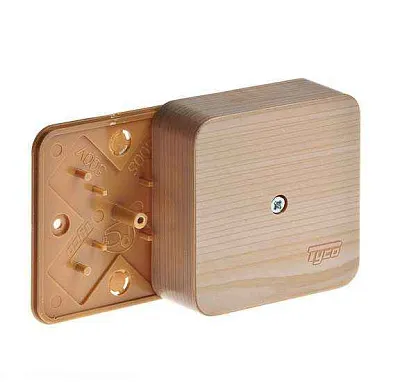Коробка распределительная ОП 79х79х32мм IP40 сосна (светл. основа) Ruvinil 65004-27М 