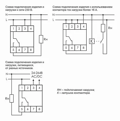 Реле времени PCZ-521 16А 24-264В AC/DC 1 перекл. IP20 1 канал-125 пар включ./выключ. суточн./недел. циклы монтаж на DIN-рейке F&F EA02.002.001 