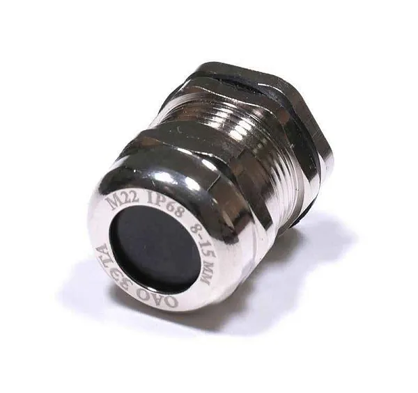 Ввод кабельный М22 IP68 d8-15мм латунь ГОФРОМАТИК zeta30113 