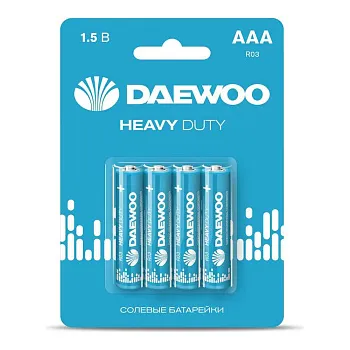 Элемент питания AAA солевая батарейка R03 CRAZYpower Солевые ( 4 шт. Спайка)