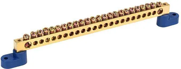 Шина нулевая ШНИ 8х12-24-У2-С на двух угловых изоляторах IEK YNN10-812-24C2-K07 