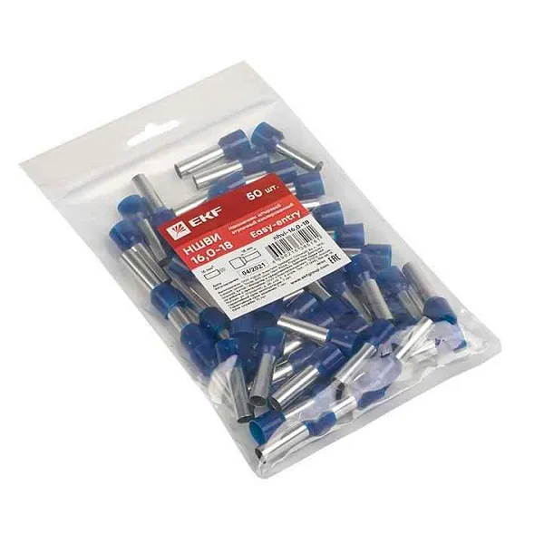 Наконечник штыревой втулочный НШвИ 16.0-18 (уп.50шт) PROxima EKF nhvi-16.0-18 