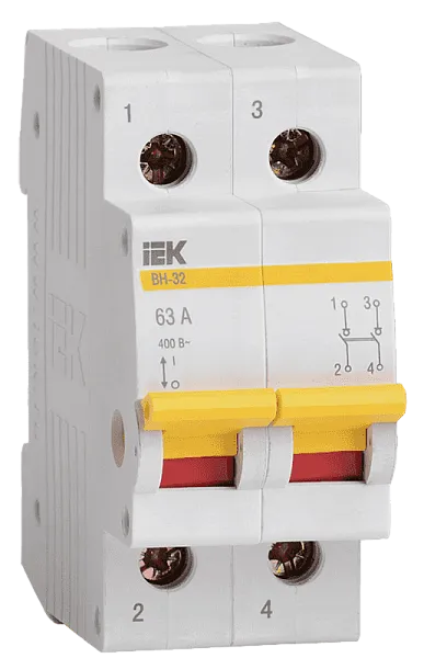 Выкл.нагрузки 2Р 20А (ВН-32) ИЭК 