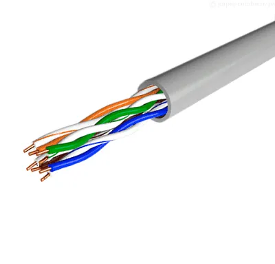 Кабель витая пара омедненный F/UTP, CCA, CAT 5, PVC, 4PR, 26AWG, INDOOR, SOLID, серый, 305м PROconnect Light