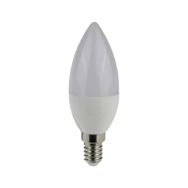 Лампа ЛЕД  E14  5Вт свеча мат.4К LED Candle C37 400lm 4000K E14 IEK