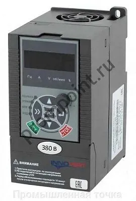 Преобразователь частоты векторный INNOVERT ITD222U43B2 (2,2 кВтx380 В), выходной ток 6.0 А, NPN/PNP. На корпусе царапины, отсутствует упаковочная пленка, полностью исправен. Гарантийный срок 1 год. 