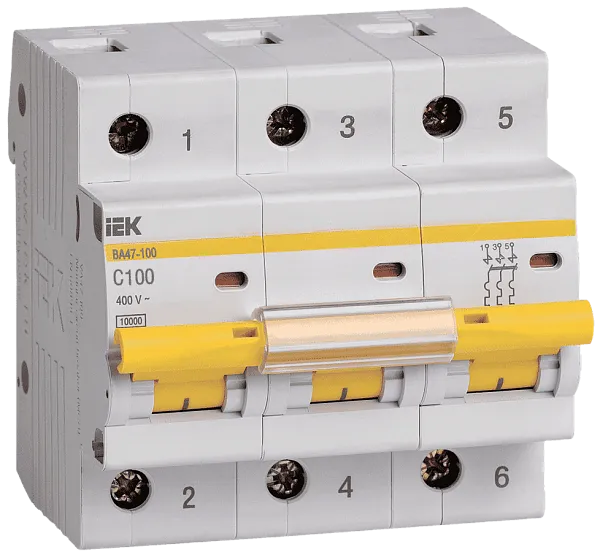 Автомат (ВА 47-100) 3п 100А  (C) ИЭК 