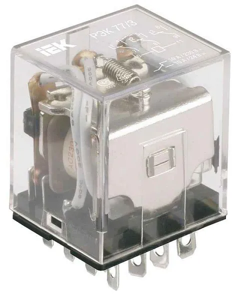 Реле РЭК 77-3 10А 220В AC IEK RRP10-3-10-220A 