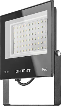 Прожектор светодиодный 61 950 OFL-70-6K-BL-IP65-LED 70Вт 6000К IP65 5600лм черн. ОНЛАЙТ 61950