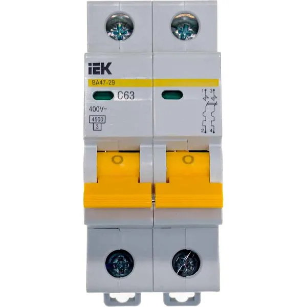 Автомат  2п 63А (С) (ВА 47- 29) ИЭК 