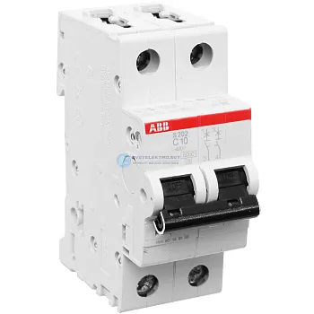 2CDS252001R0104 Автоматический выключатель S202 2P 10А C 6кА ABB