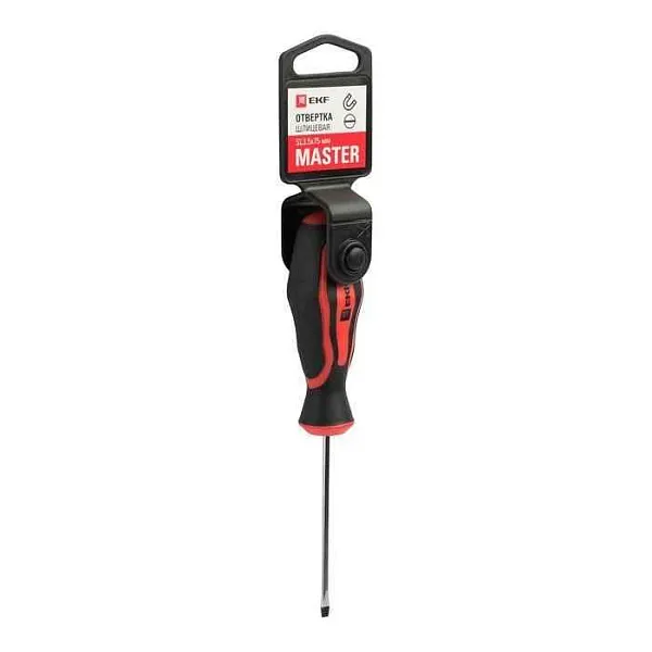 Отвертка SL3.5х75мм Master Basic EKF sl-3.5-75-mas 
