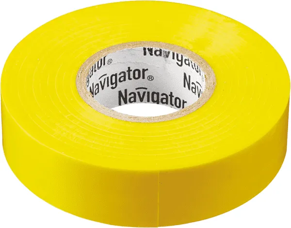 Изолента ПВХ 15мм (рул.20м) желт. NIT-B15-20/Y Navigator 71105 