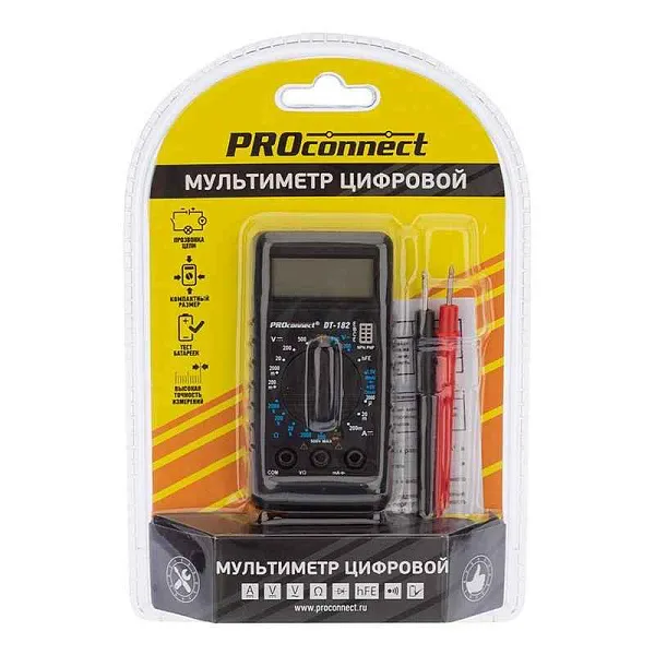 Мультиметр портативный М-182 (DT-182) PROCONNECT 13-3014 