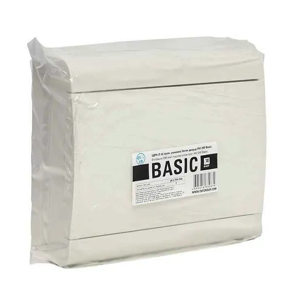 Щит ЩРН-П-10 IP41 бел. дверца (пром. упак.) Basic EKF pb-n-10w-bas 