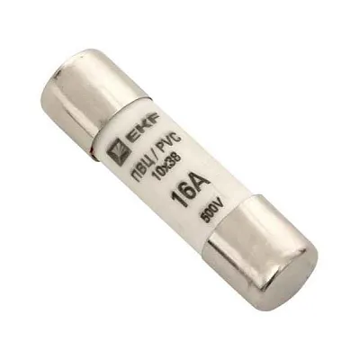 Вставка плавкая цилиндрическая ПВЦ 10х38 16А EKF pvc-10x38-16 