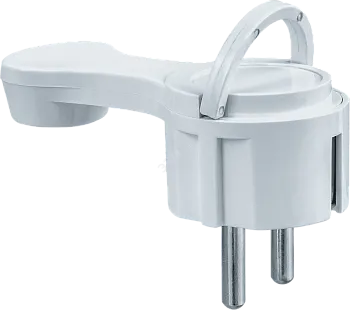 Вилка штепсел. плоская с/з белая NCA-PL06-16A-E-WH Navigator 61 365