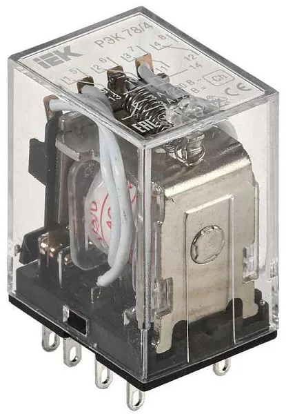 Реле РЭК 78-4 3А 24В AC IEK RRP20-4-03-024A 