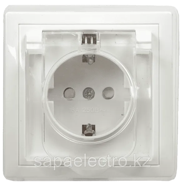 ИЭК Брайт Роз. 1м с з/к/ш с кр. 16А IP44 РСбш10-3-44-БрБ бел. IEK