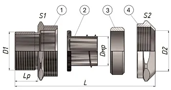 МВН-ЛС-G1-МР25  IP67 ГОФРОМАТИК