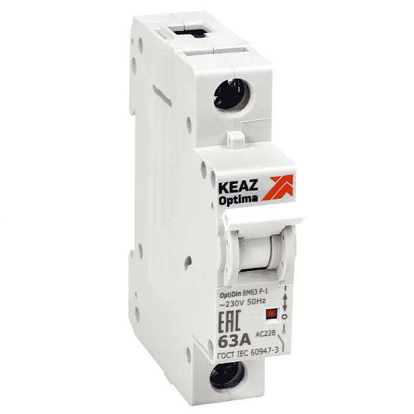 Выключатель нагрузки модульный 1п 40А OptiDin BM63Р УХЛ3 КЭАЗ 103891 