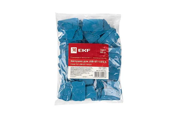 Заглушка для ЗНИ  4мм2 (JXB-S() синяя  EKF
