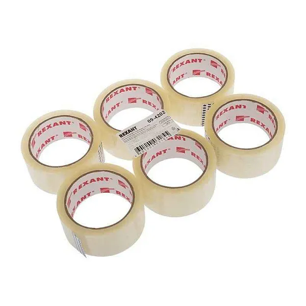 Скотч упаковочный 48ммx66м 50мкм прозр. Rexant 09-4202 