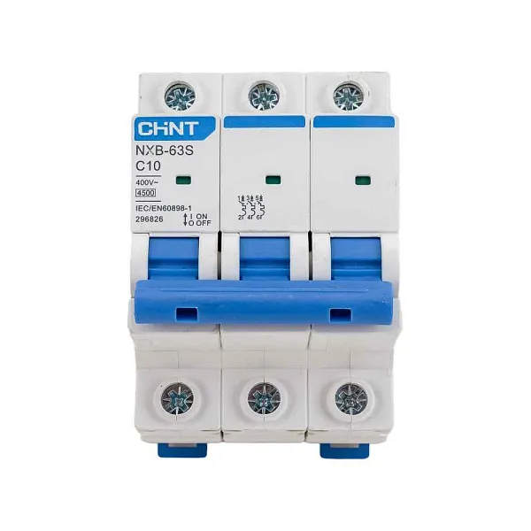 Автомат  3п 10А (C) (NXB-63S) 4,5kA (CHINT) 