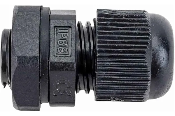 Сальник MG 12 пластик (3-6,5 мм) IP68 черный ГОФРОМАТИК 