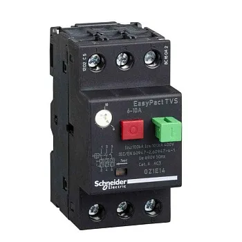 Выключатель автоматический GZ1E14, 3P, 100A, 10kA, It=6_10A, Ie=138A, 4kW, CLASS 10A, обрыв L Schneider