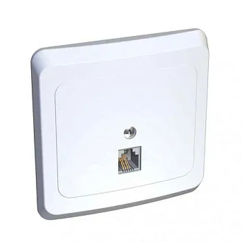 ШЭ xит Роз. с/у телеф. RJ11 (белый)(120шт) RT-4S3-B