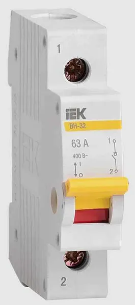 Выкл.нагрузки 1Р 63А (ВН-32) ИЭК 