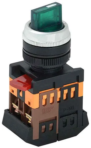 Переключатель ANCLR-22-3 на 3 фикс. полож. зел. 1з+1р IEK BSW10-ANCLR-3-K06 