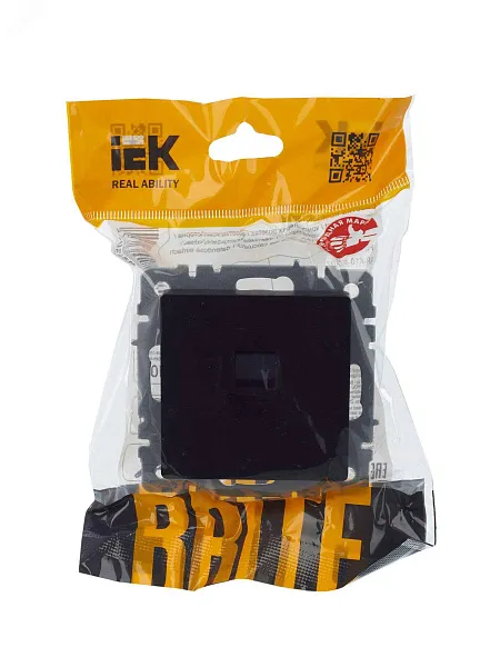 ИЭК Брайт Роз. комп. RJ45 кат.5E РК10-БрЧ черн. IEK
