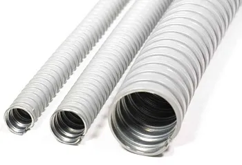 Металлорукав в ПВХ изоляции Р3-ЦП нг 16 (50 м/уп.) серый ГОФРОМАТИК