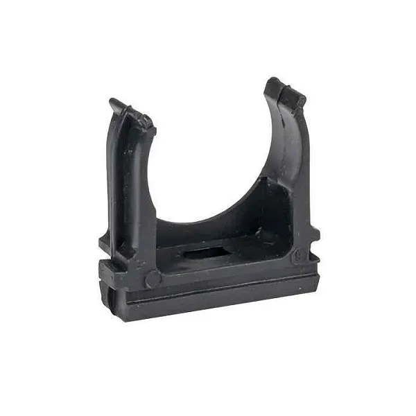 Держатель для труб (клипса) d25мм черн. (уп.10шт) Plast EKF derj-z-25b 