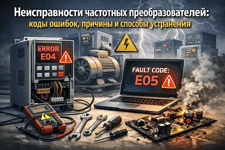 Неисправности частотных преобразователей: коды ошибок, причины и способы устранения
