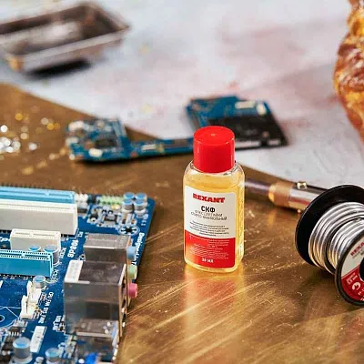 Флюс для пайки СКФ спирто-канифольный 30мл Rexant 09-3640 