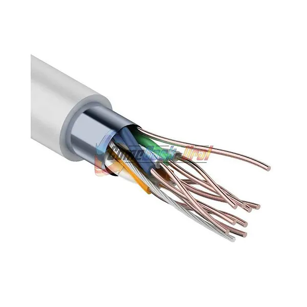 Кабель витая пара омедненный F/UTP, CCA, CAT 5, PVC, 4PR, 26AWG, INDOOR, SOLID, серый, 305м PROconnect Light