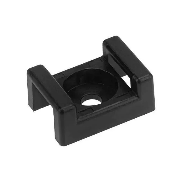 Площадка для крепления стяжки 22х16мм (ПС-2) черн. (уп.100шт) Rexant 07-2103 