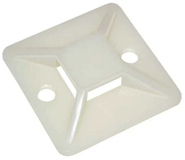 Площадка самокл. 30х30 под хомуты бел. (уп.100шт) IEK UHP30-30-100 