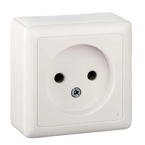 ШЭ xит Роз. о/у 1-я без/ЗК без/шт изол.пл. 10А (белый)(168шт) RA10-131I-B