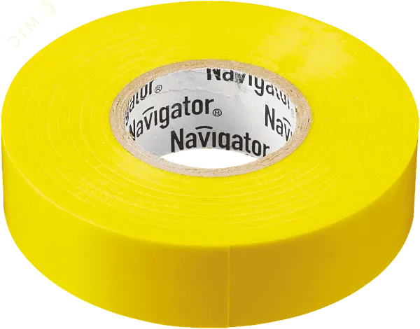Изолента ПВx 0,18x19ммx20м желтая Navigator 71112