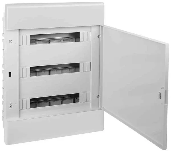 Щиток Тусо скрытая проводка на 54 модуля с дверцей 645х464х116мм(серый с непрозрачной дверцей) Ruvinil 68154С 