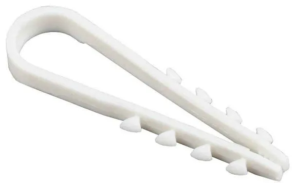 Дюбель-хомут 5-10мм для круглого кабеля нейлон бел. (уп.100шт) IEK UHH35-5-10-100 