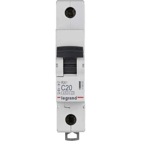 Выключатель автоматический модульный 1п C 20А 4.5кА RX3 ИЭК Leg 419665 