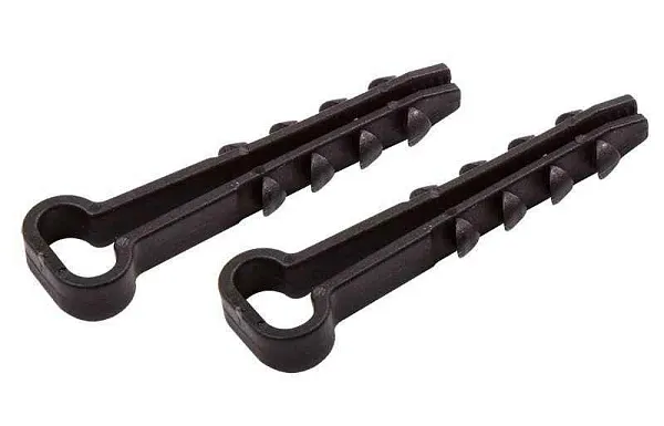 Дюбель-хомут 5-10 для плоского кабеля. черн. (уп.100шт) PROCONNECT T07-4621 